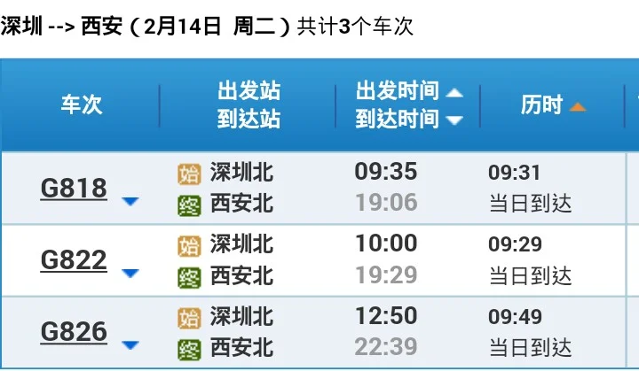 西安北到深圳北的高铁途经哪些地方(西安北到深圳北高铁时刻表)2