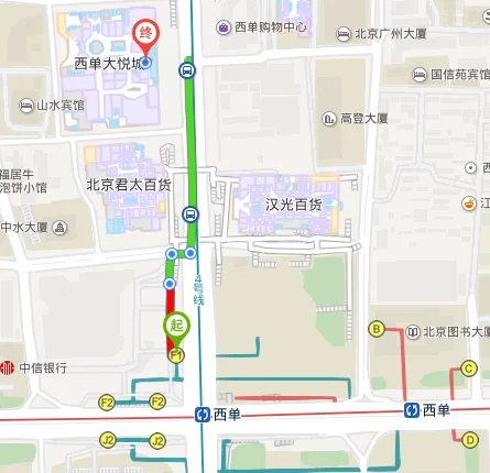 地铁四号线西单站离大悦城最近的是几号出口（北京西单大悦城地铁出口）