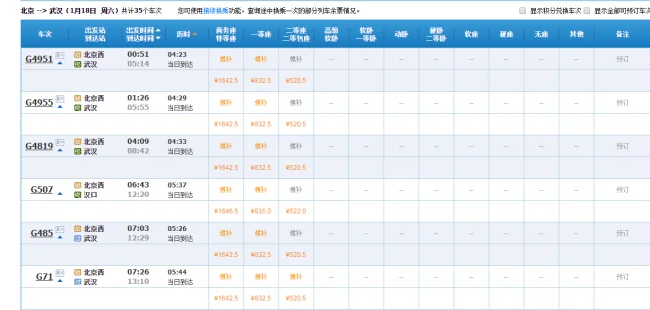 北京到武汉高铁几个小时（北京到汉口的高铁）3