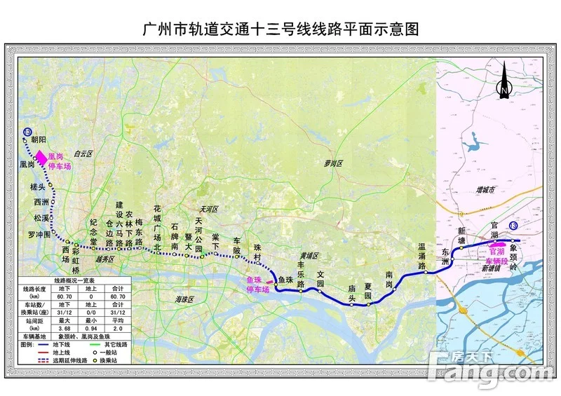广州地铁13号线的线路特点(广州地铁特点)2