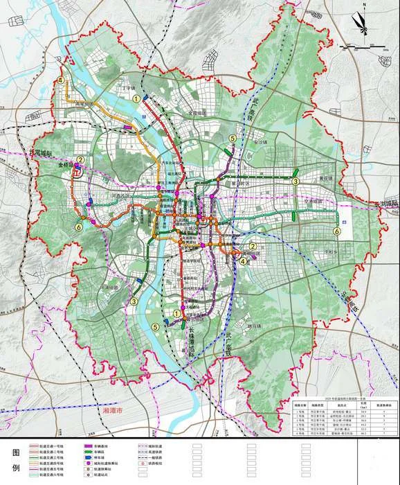 长沙地铁总规划图（长沙规划中的地铁线路图）3