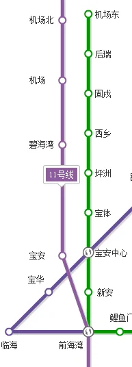 深圳地铁线路图（深圳前海湾地铁站地图）