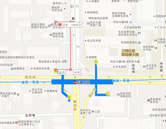 西安地铁一号线线路及时间（西安地铁通化门c口）2
