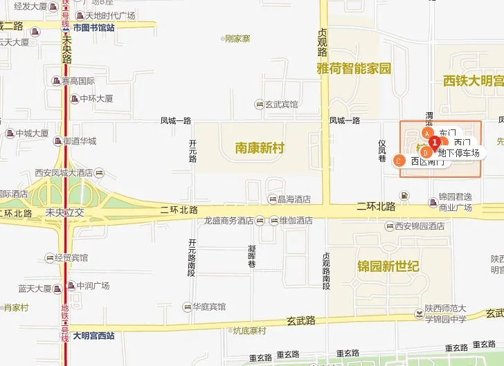 西安地铁二号线的线路有那些站点（西安未央区的地铁站有哪些）4