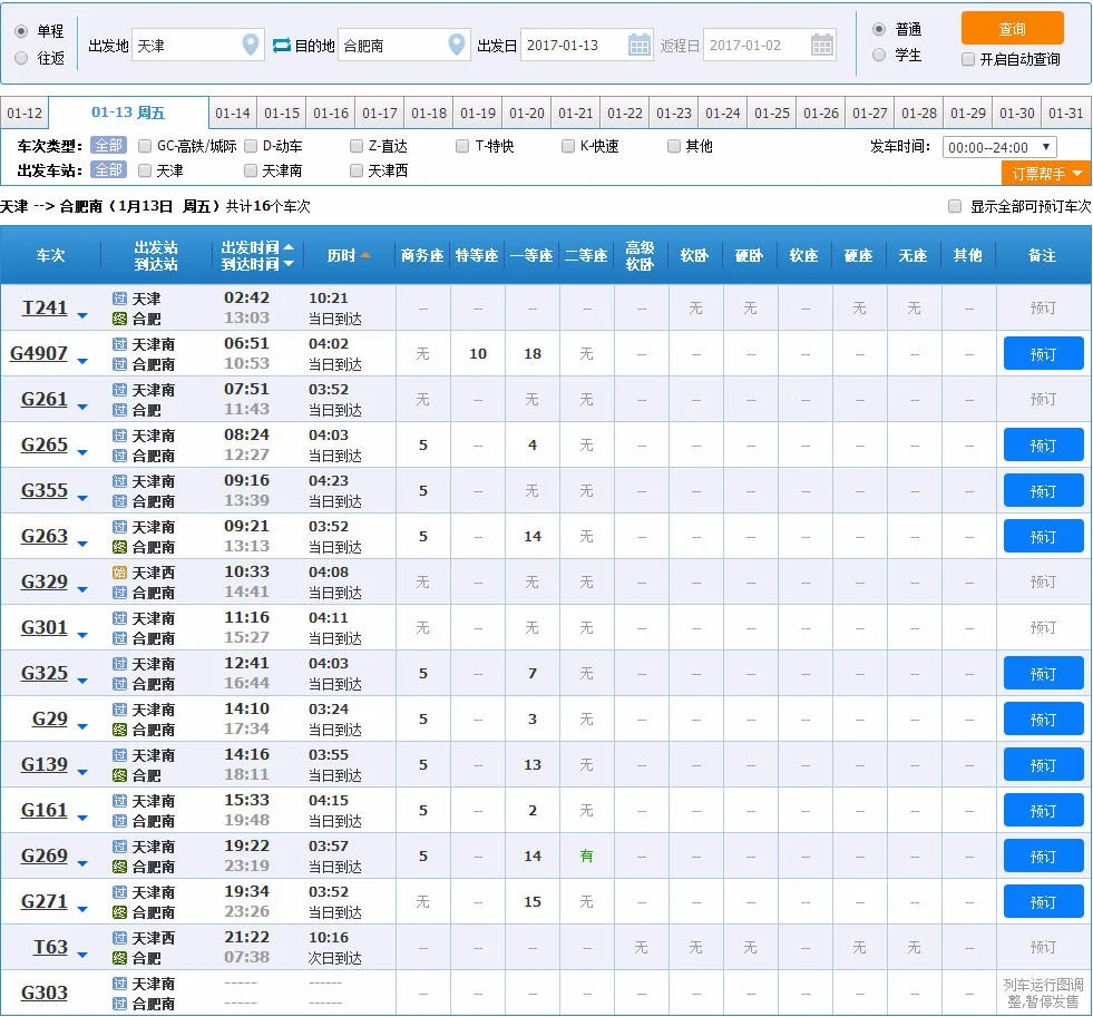 天津南站至合肥的高铁动车组中间经过几站（天津到合肥的高铁）
