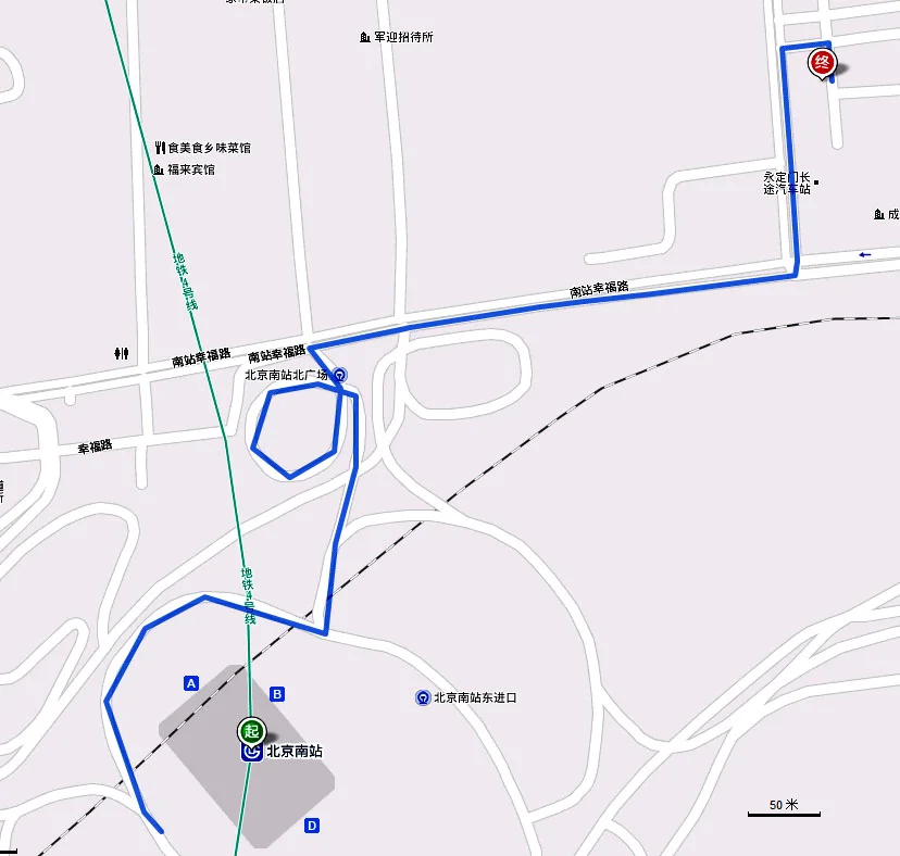 国贸地铁出口示意图（地铁永定门站出口示意图）4