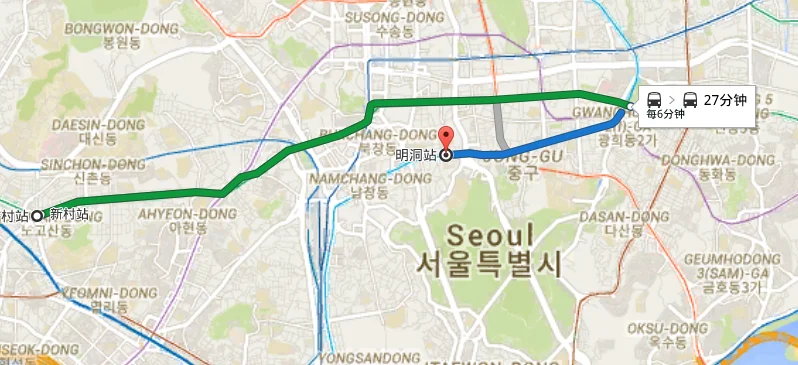 韩国首尔地铁站总共有多少啊~~（韩国明洞最近的地铁站）4