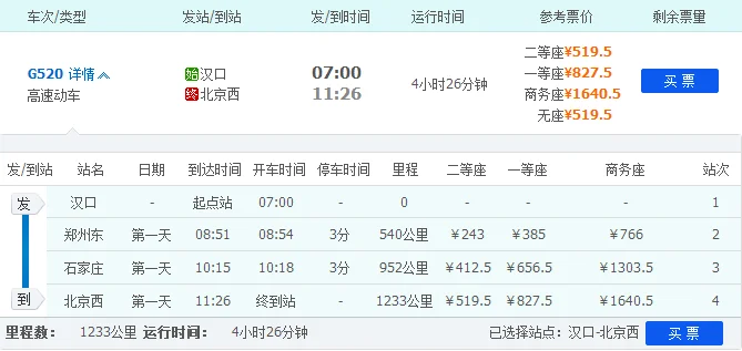 有用复兴号动车组的高铁(g520高铁)2