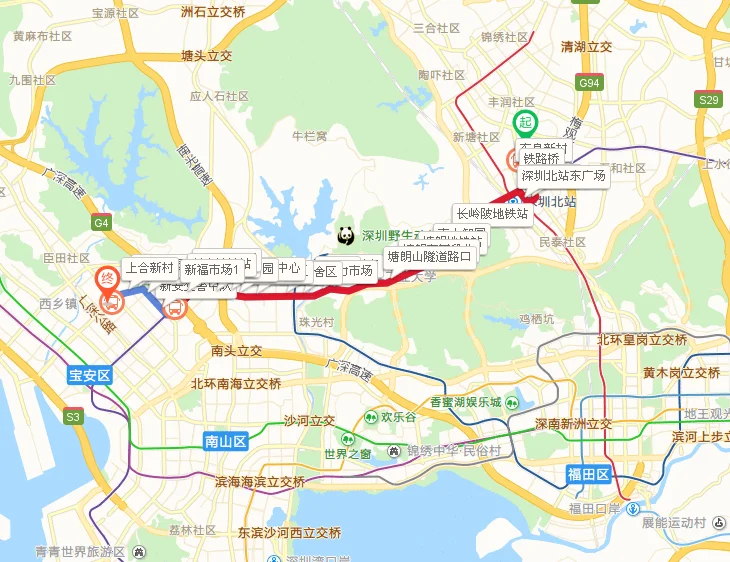 龙华地铁站到中国民生银行（龙华支行）怎么走（深圳世纪春城四期地铁哪个出口）