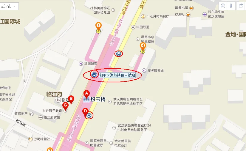 武昌积玉桥地铁A出口的公交站叫什么(长港路地铁站A出口的公交)2