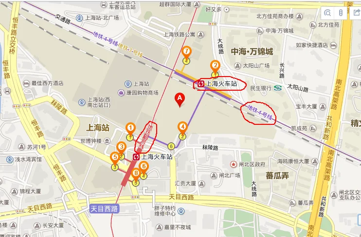 上海地铁1号线转4号线要走几分钟（上海地铁4换1号线）