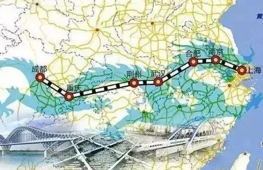 沿江高铁起点的连接的两个省级别行政单位的简称分别是（沿江高铁吧）3
