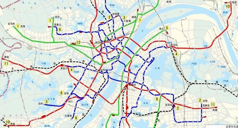 武汉地铁总共几条线建好的先后顺序和时间分别是多少(武汉汉阳四新将有几条地铁)2