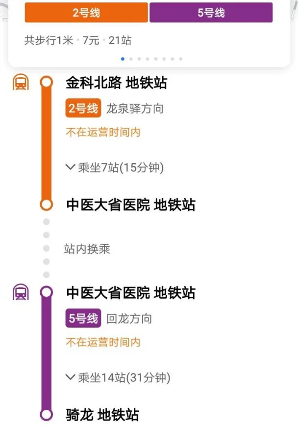 成都地铁1⃣️号线哪里转5号线（骑龙地铁站到天府广场）
