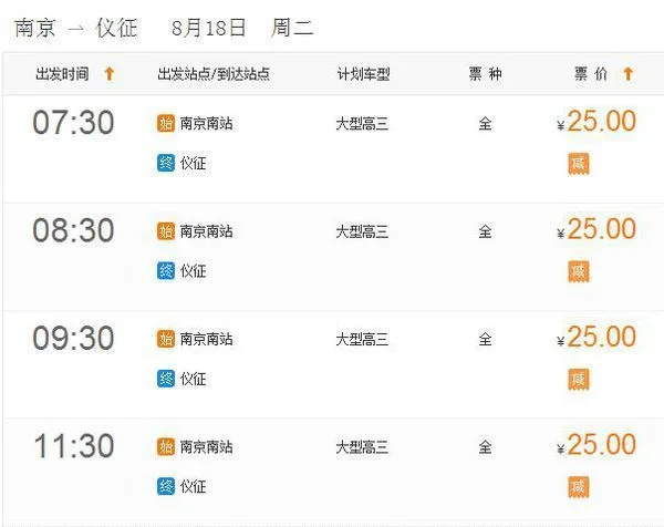 烟台去仪征有高铁或动车吗（仪征高铁）