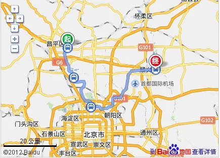 北京火车站到俸伯地铁路线（纪家庙到俸伯地铁站）1