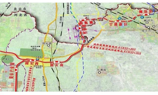 北京地铁 2020规划图 高清（北京副中心轨道交通图）5