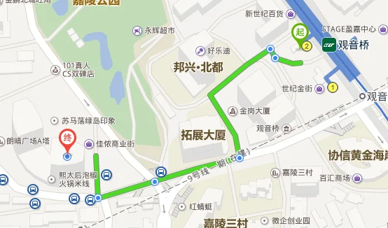 观音桥9号线地铁站出口还是3号地铁站出口吗（观音桥喷泉地铁几号出口）3