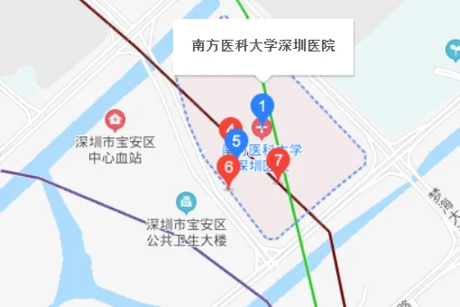 南方医科大学深圳医院在哪里(荷坳地铁站到南方医科大学深圳医院)2