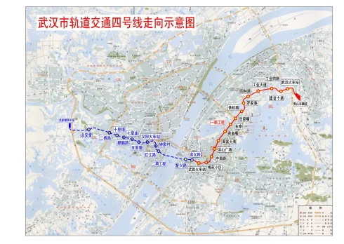 武汉地铁四号线路线(武汉地铁4号线隧道媒体)2