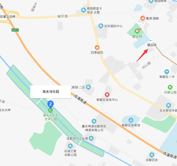 离成都武候区清水河公园最近的地铁口（成都清水河公园地铁站）2