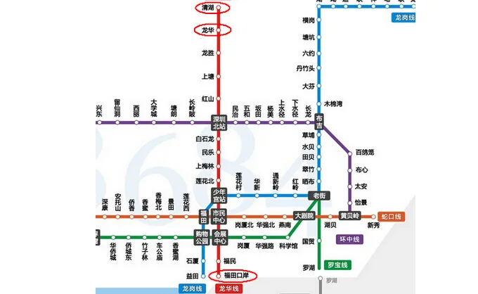 我想知道深圳龙华的清湖地铁站4号线到深圳北站的地铁清湖地铁站有ABCD4出口做哪个都可以到吗(龙华有几个地铁出口)2