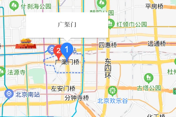 北京广渠门在什么位置坐几号线地铁可以到 急用 谢啦（西四到广渠门内站地铁站）2