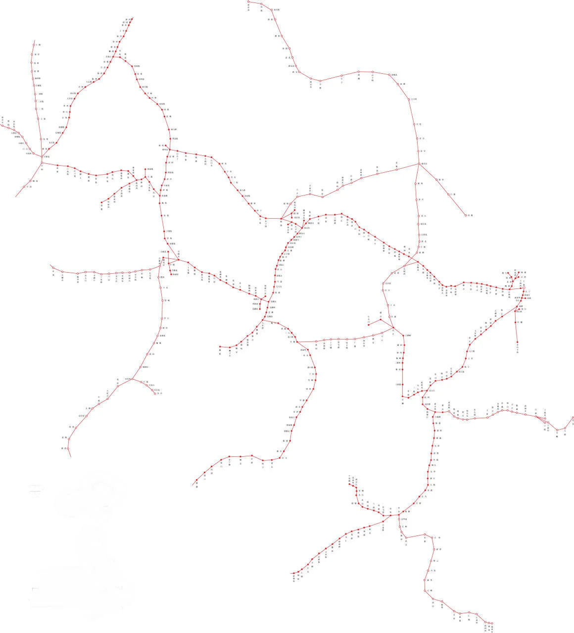 中国铁路局管辖范围（上海铁路局管辖范围图）3