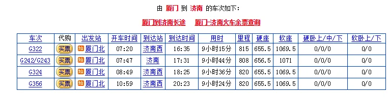 高铁321途经站点（济南到厦门高铁时刻表）3