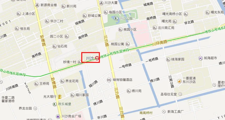 2号线地铁站点线路图上海（上海地铁2号线川沙新建站）2
