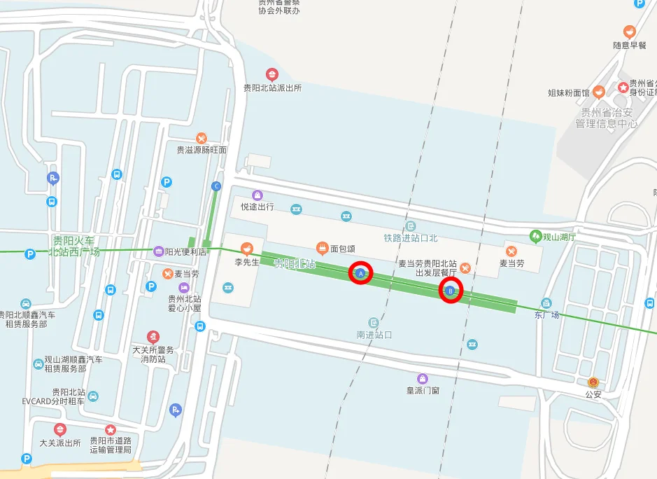 贵阳火车站下车后怎样方向去坐地铁到贵阳北站(贵阳站哪个出口坐地铁地铁近)3