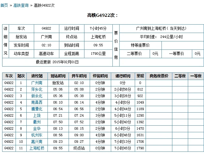 g424高铁经过哪些站（g442高铁）