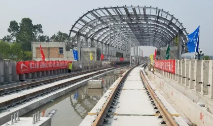 地铁轨道控制线退界多少（杭州地铁铺轨基地）