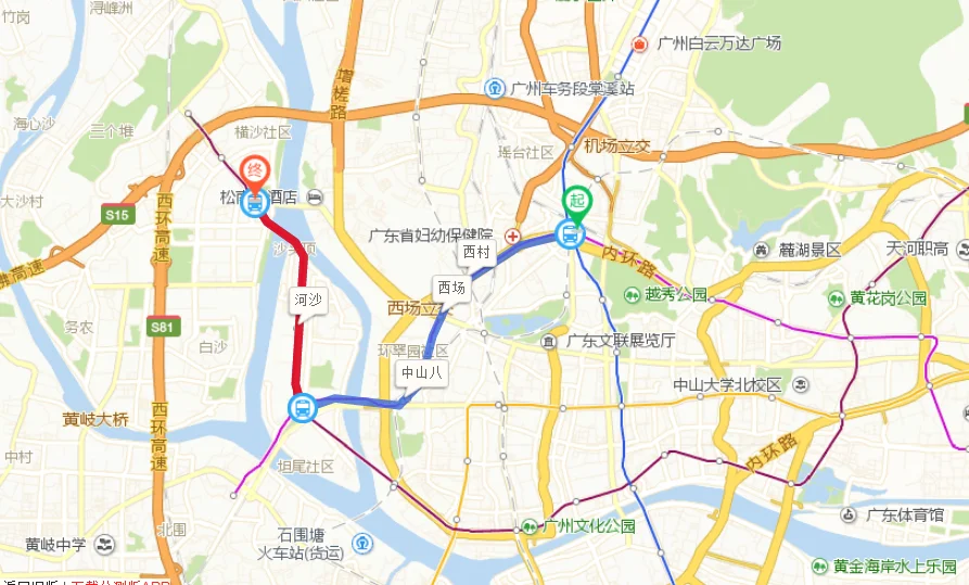 地铁沙贝站总站到广州火车站怎么走（广州地铁沙贝站到广州火车站几个站）1