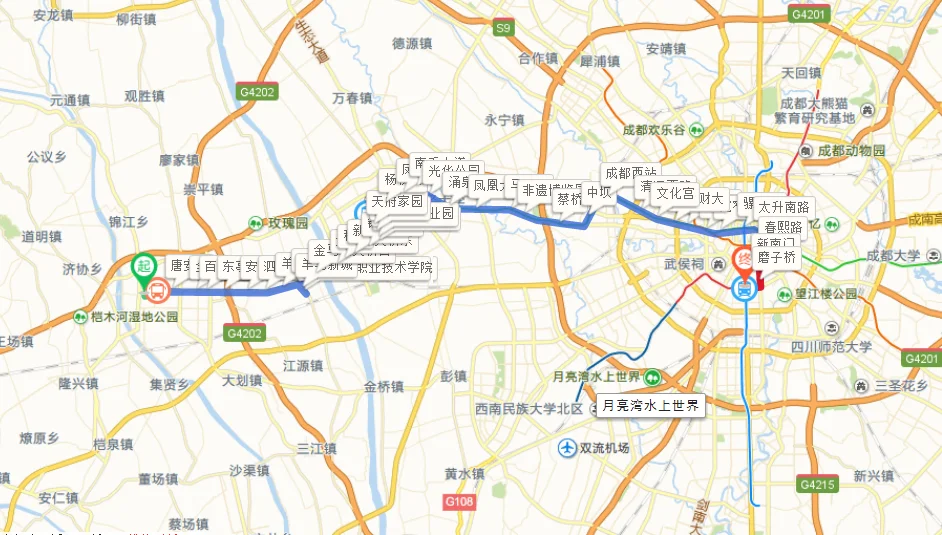 在成都中坝站到成都数码广场做地铁几号线（从中坝到省体育馆地铁线路）