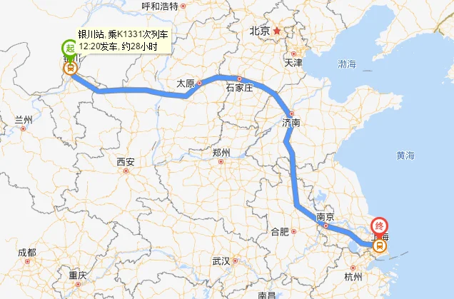 铁路交通地图（银川地图铁路）