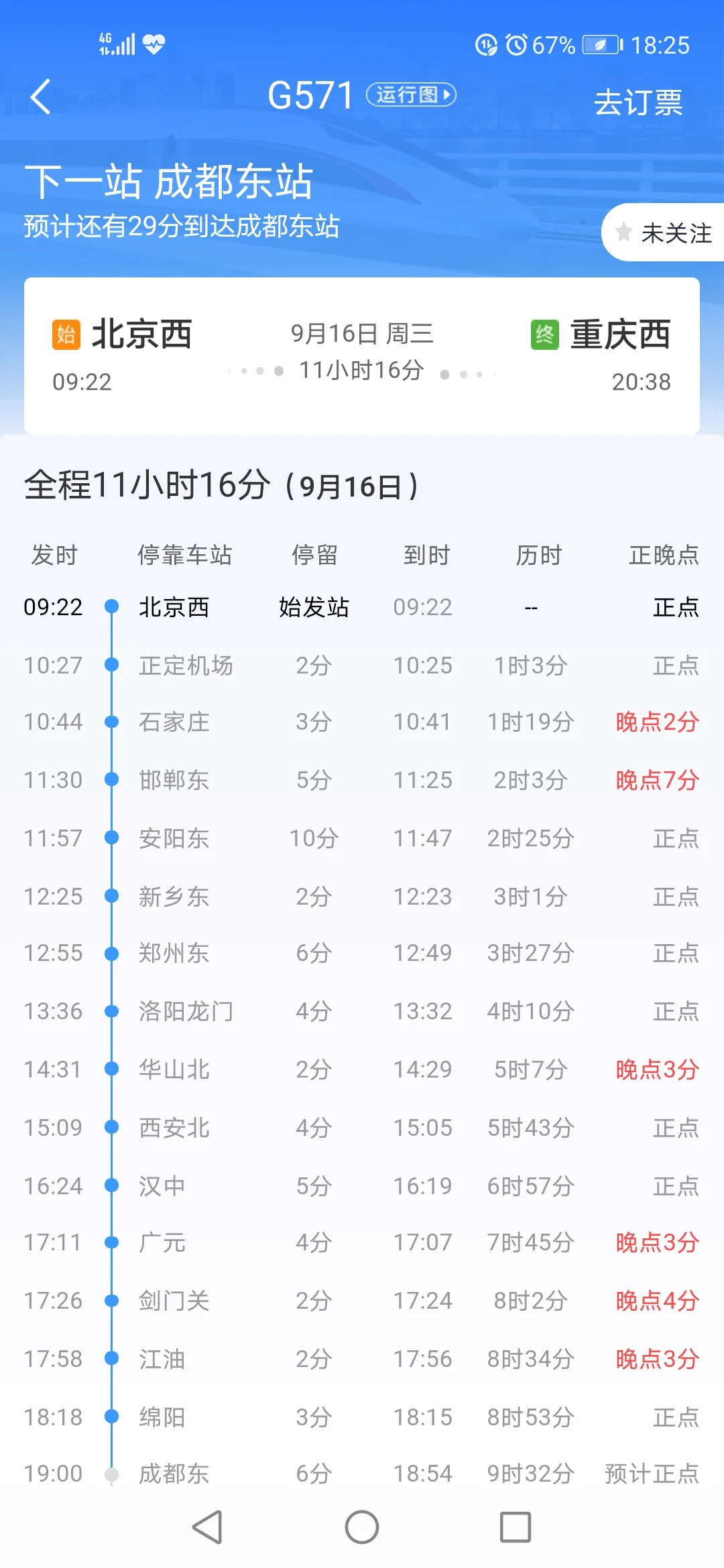 k571列车时刻表（高铁571）2