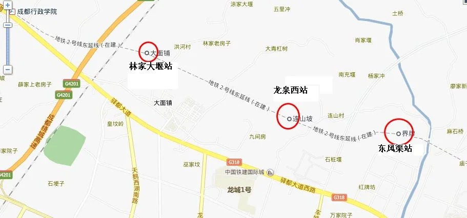 成都地铁2号线线路图(成都地铁2号线东延线站点)5