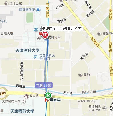 天津地铁哪个站离天津医科大学附属二院近（到天津医科大学地铁）