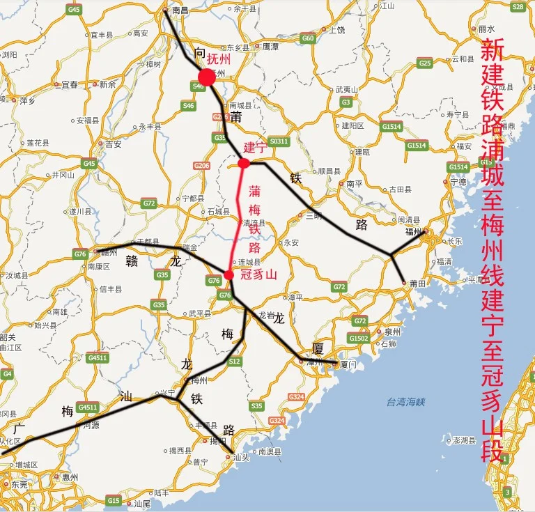 浦梅铁路开通后宁化有直达广州或深圳的吗（浦梅铁路最新消息）