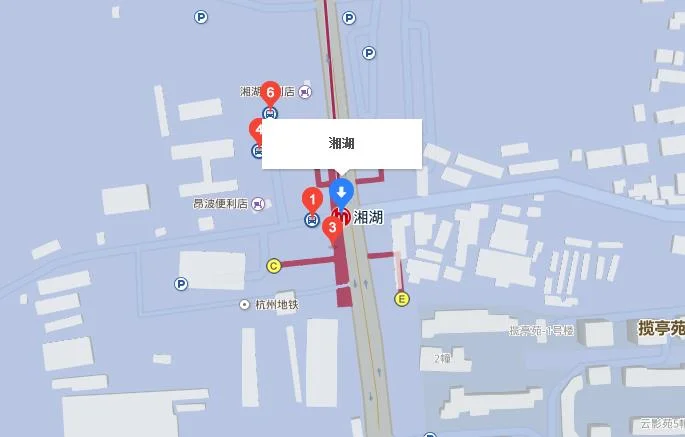 我打算这个礼拜天去杭州乐园坐杭州地铁1号线从湘湖站下湘湖站有几个出口从哪个出口下去杭州乐园（湘湖公交站是地铁什么出口）1