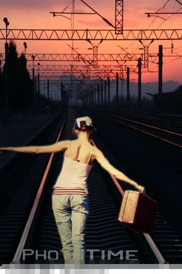 ps如何处理铁路上照的照片（唯美铁路照片）