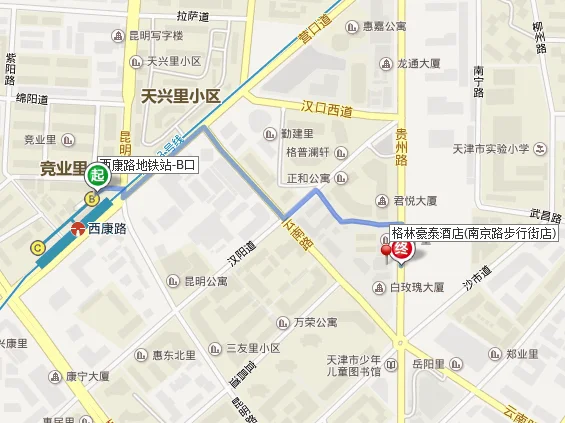 天津地铁3号线天津站有几个出口（天津地铁3号线西康路站c出口餐饮）3