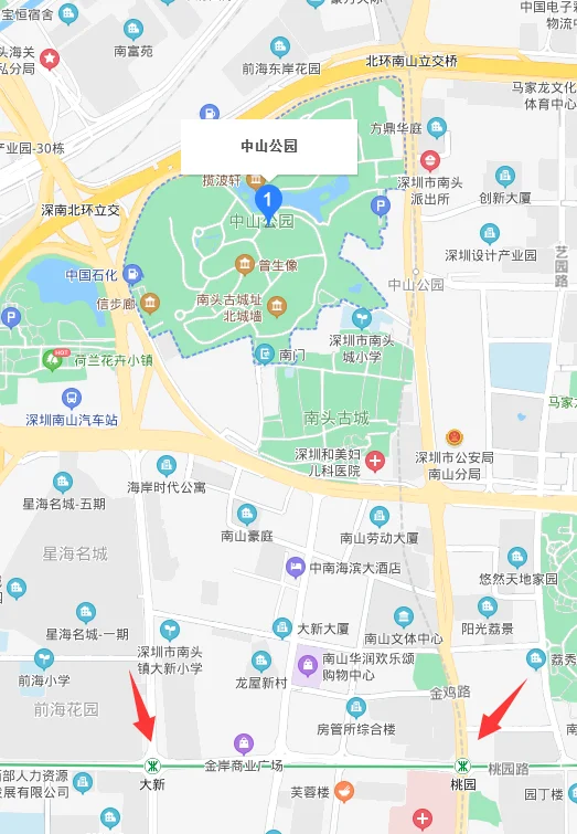 二号线 中山公园地铁站有几个出口（深圳中山公园那个地铁站出口）