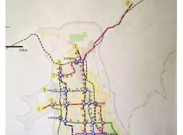 太原轨道交通的示意图（太原市轨道交通布局）3
