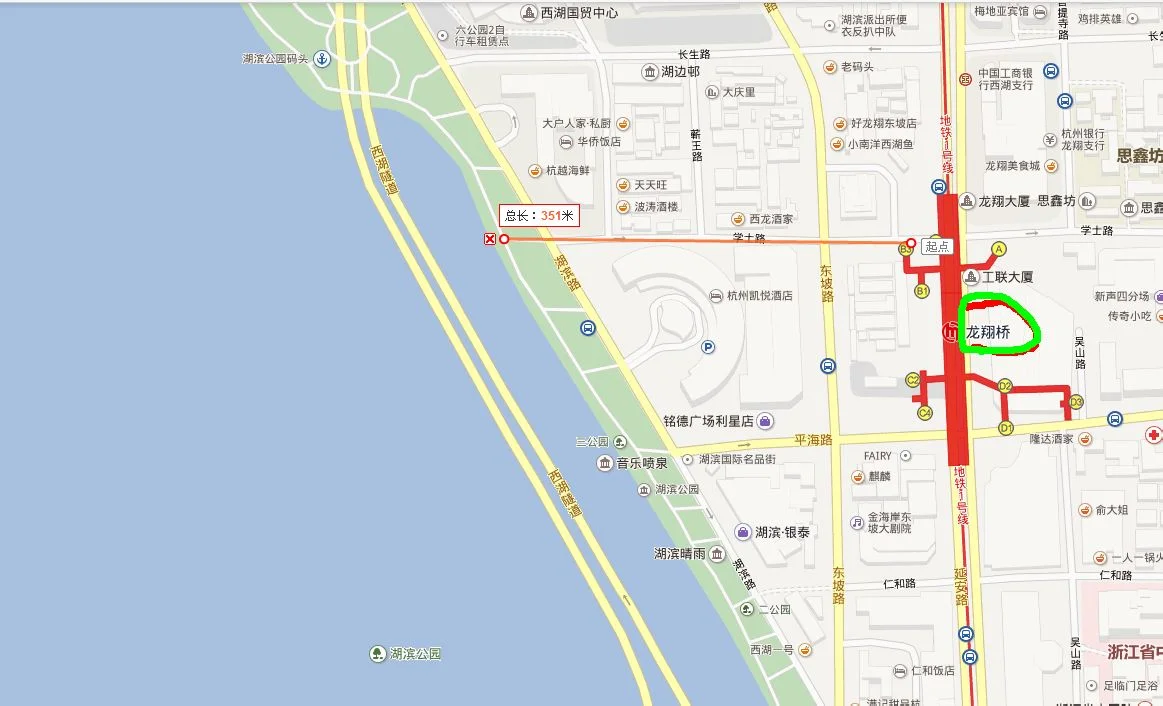 西湖在哪个地铁站（杭州西湖一号地铁哪站下最近）3