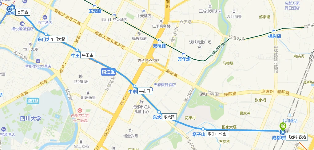成都东站到金花怎么坐地铁(成都金花地铁站到棠外要多久)3