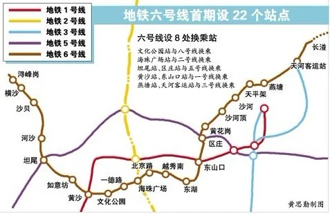 有没有广州地铁线路高清图详细清楚（广州地铁线路图高清6号前）1