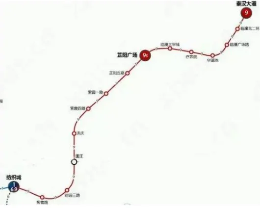 西安地铁一共要修几条线路分别从哪里到哪里(西安地铁9号线延长)3