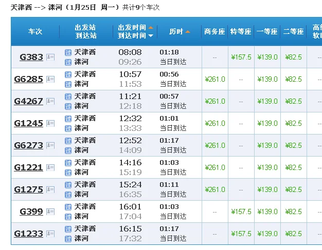 河北迁安滦河站到北京的高铁 时刻表 急！！！（滦河到天津高铁时刻表）3